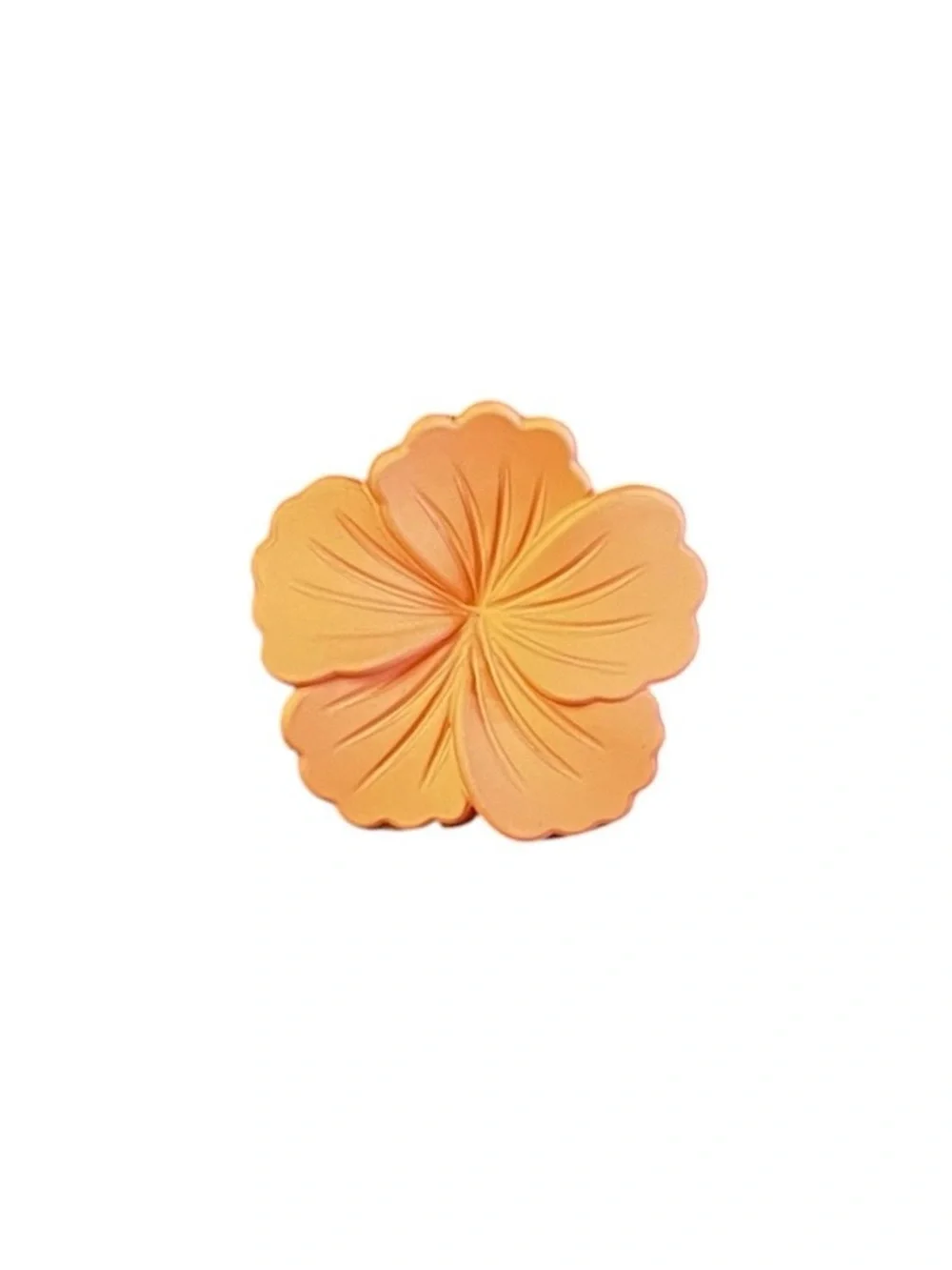 Light Orange Hibiscus Matte Mini Floral Flower Matte 1.5